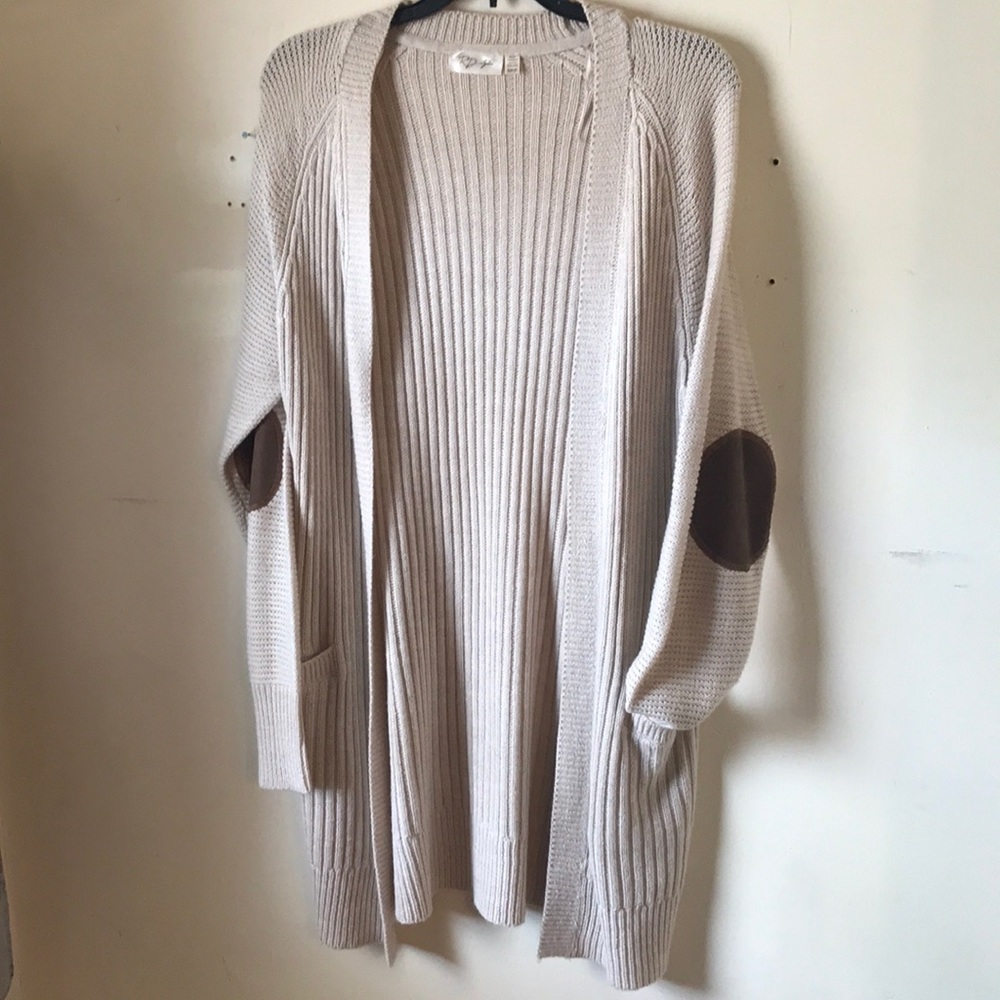 Sweater with elbow pads